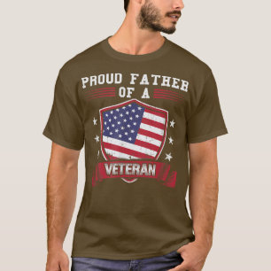 Camiseta Orgulloso padre de un veterano policía para papá m