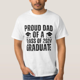 Camiseta Orgulloso Padre De Una Clase De Graduado De 2024