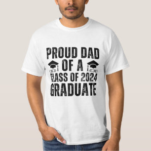 Camiseta Orgulloso Padre De Una Clase De Graduado De 2024