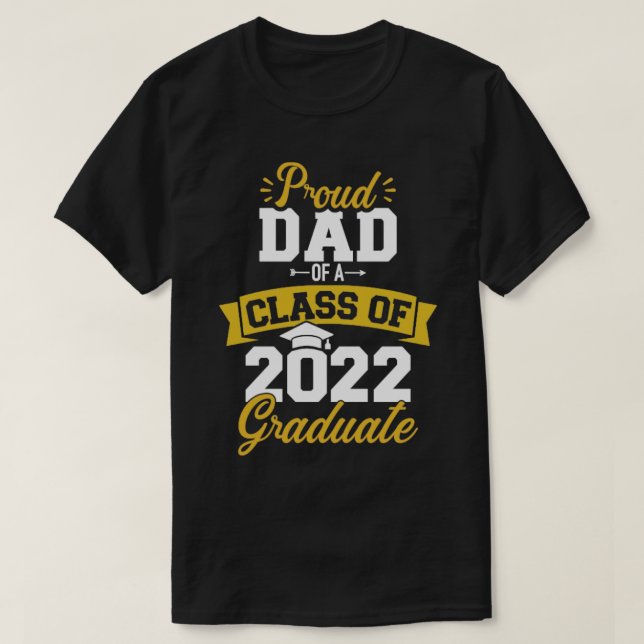 Camiseta Orgulloso padre de una clase de graduado de grado  (Diseño del anverso)