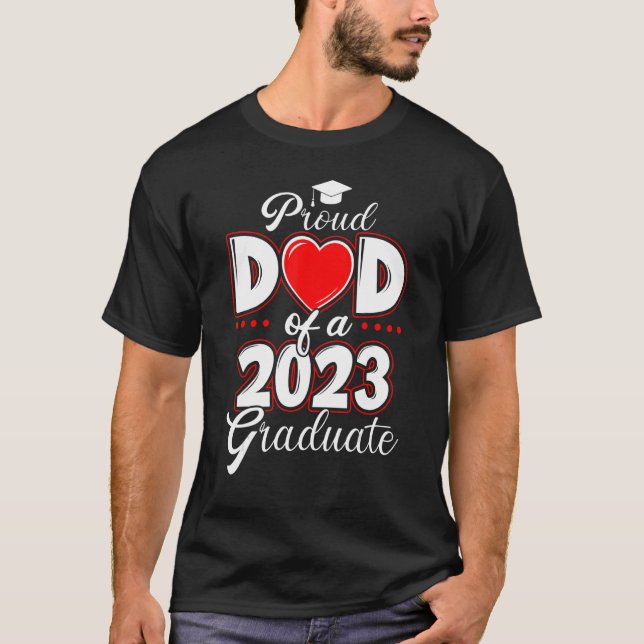 Camiseta Orgulloso padre de una clase de graduados de 2023 (Anverso)