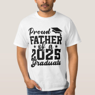 Camiseta Orgulloso padre de una clase graduada de 2025 de 2