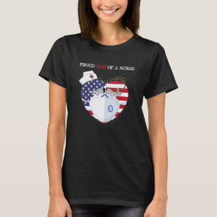 Camiseta Orgulloso padre de una enfermera Día del padre