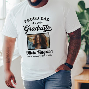 Camiseta Orgulloso padre de una foto de un Personalizado bl