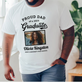 Camiseta Orgulloso padre de una foto de un Personalizado bl