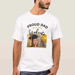 Camiseta Orgulloso padre de una foto de un Personalizado bl