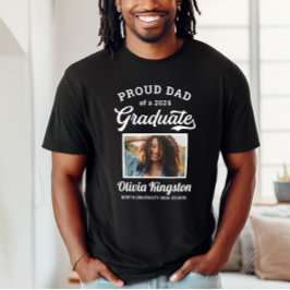 Camiseta Orgulloso padre de una foto de un Personalizado ne