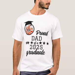 Camiseta Orgulloso padre de una graduación familiar de 2025