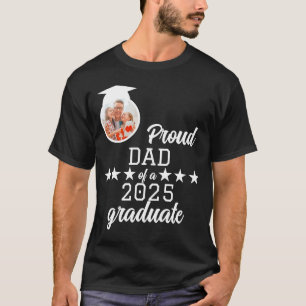 Camiseta Orgulloso padre de una graduación familiar de 2025