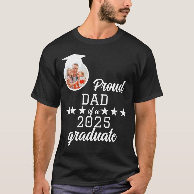 Camiseta Orgulloso padre de una graduación familiar de 2025 (Anverso)