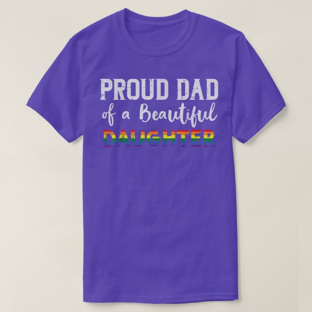 Camiseta Orgulloso Padre De Una Hija Que Se Enorgullece De  (Diseño del anverso)