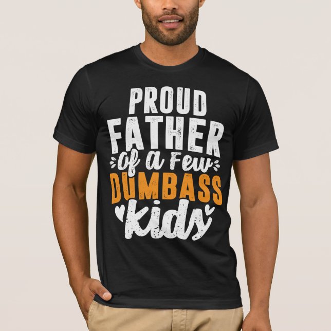 Camiseta Orgulloso padre de unos cuantos niños (Anverso)