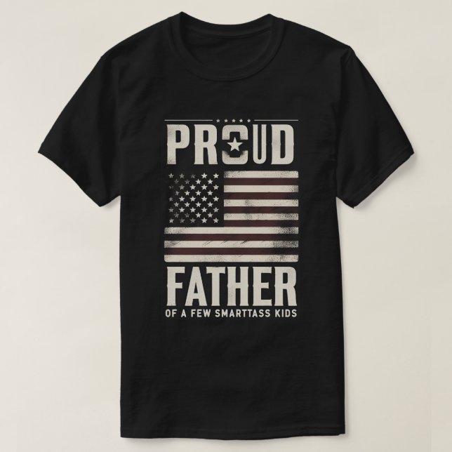 Camiseta Orgulloso Padre De Unos Pocos Niños Inteligentes B (Diseño del anverso)