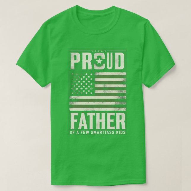 Camiseta Orgulloso Padre De Unos Pocos Niños Inteligentes B (Diseño del anverso)