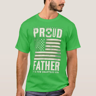 Camiseta Orgulloso Padre De Unos Pocos Niños Inteligentes B