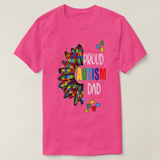 Camiseta Orgulloso padre del autismo (Diseño del anverso)