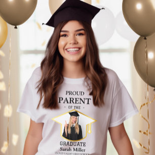 Camiseta Orgulloso padre del graduado y personalizado de fo
