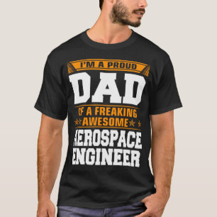 Camiseta Orgulloso padre del impresionante ingeniero aeroes