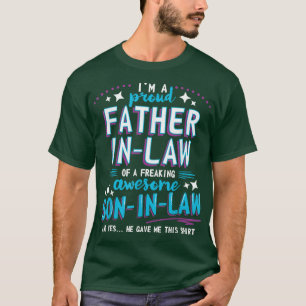 Camiseta Orgulloso padre en la ley de un impaciente hijoEnL