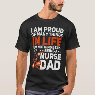 Camiseta Orgulloso Padre Enfermero Hombre Frase 1