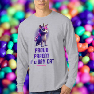 Camiseta Orgulloso padre/madre peludo: Edición Uni-Gato