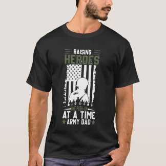 Camiseta Orgulloso padre militar estadounidense bandera de