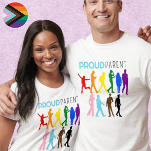 Camiseta Orgulloso padre mixto orgullo de género LGBTQIA+BI