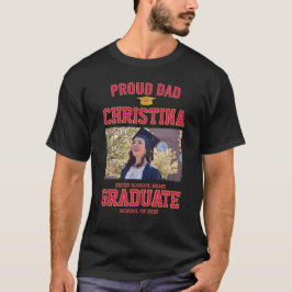 Camiseta Orgulloso padre padre de un estudiante de curso de
