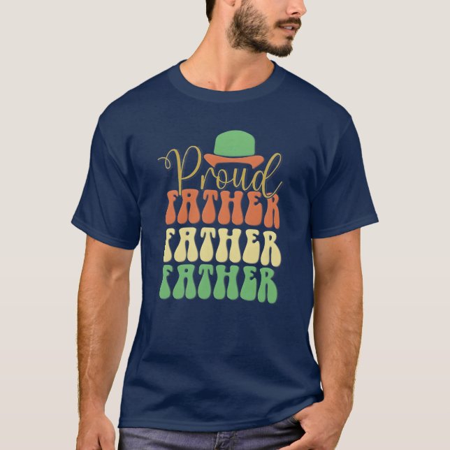 Camiseta Orgulloso padre retro (Anverso)
