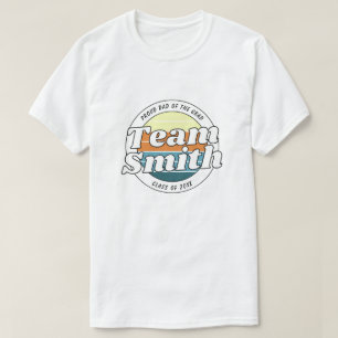 Camiseta Orgulloso Padre Retro Equipo Apellido Clase Gradua
