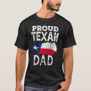 Camiseta Orgulloso padre texano patriota de Texas