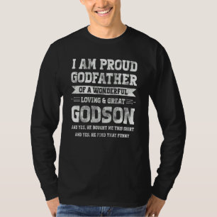 Camiseta Orgulloso Padrino De Ahijado Padrino Ahijada