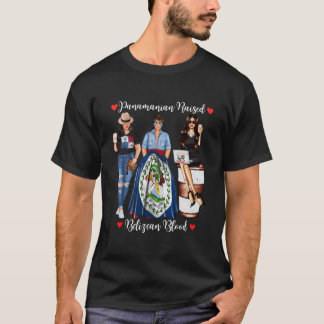 Camiseta Orgulloso Panaiano Con Raíces Beliceñas Bandera De