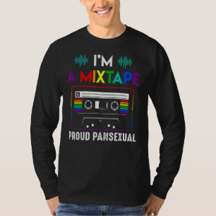 Camiseta Orgulloso Pansexual Mixtape Cassette Rainbow Lgbt 