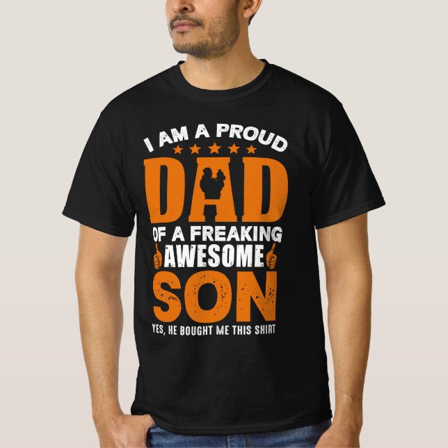 Camiseta Orgulloso papá (Anverso)