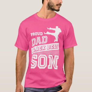 Camiseta Orgulloso papá Black Belt Son Karate Dad Funny