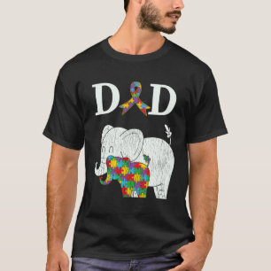 Camiseta Orgulloso Papá Conciencia del Autismo Hija Hijo E