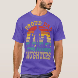 Camiseta Orgulloso papá de dos espantosas hijas, feliz padr