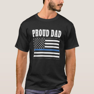 Camiseta Orgulloso papá de policía policía policía aplicaci