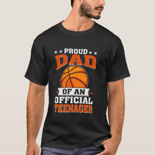 Camiseta Orgulloso Papá de un Adolescente Oficial Cumpleaño