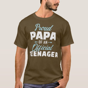 Camiseta Orgulloso papá de un adolescente que cumplió 13 añ