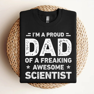 Camiseta Orgulloso Papá De Un Famoso Científico Funny Sc