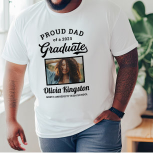 Camiseta Orgulloso Papá de un Graduado 2026 Blanco