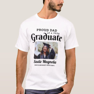 Camiseta Orgulloso Papá de un Graduado 2026 Personalizado