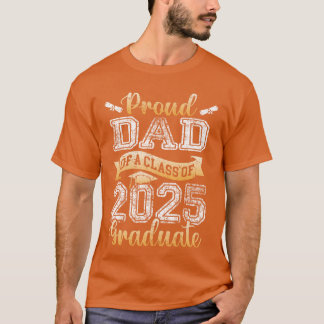 Camiseta Orgulloso Papá De Un Graduado De La Clase De 2025 