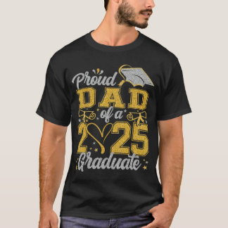 Camiseta Orgulloso papá de un graduado de la clase de 2025 