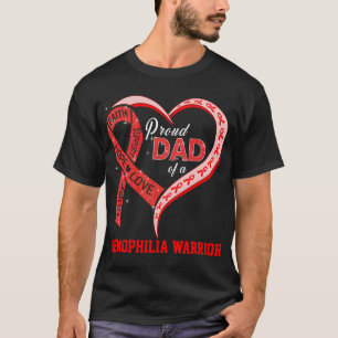 Camiseta Orgulloso Papá De Un Guerrero De La Hemofilia