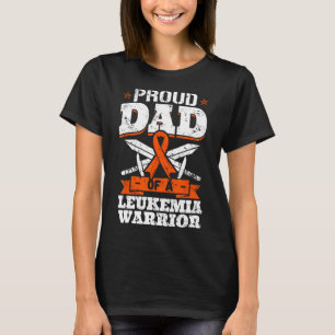 Camiseta Orgulloso Papá De Un Guerrero De La Leucemia, Papi
