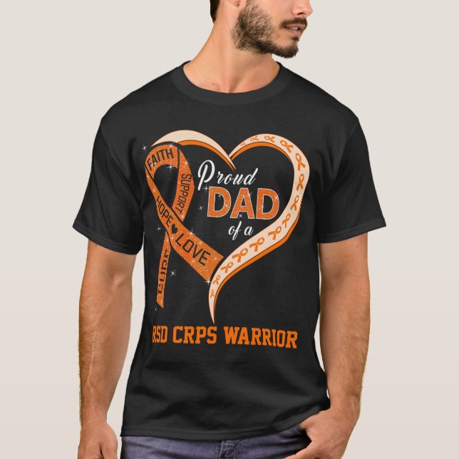 Camiseta Orgulloso Papá De Un Guerrero De RSD De RSD (Anverso)