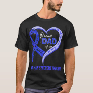Camiseta Orgulloso Papá De Un Guerrero Del Síndrome Angelma
